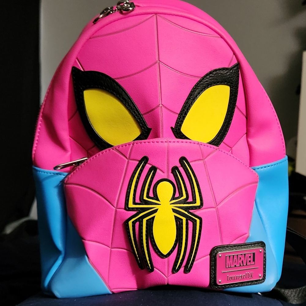 Marvel Pink and Blue Spider-Man Kids Backpack